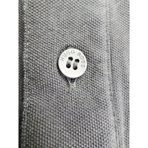 Hugo Boss Regular Fit Size Medium (Euro XL) Mens Black Embroidered Logo Polo - Picture 9 of 13